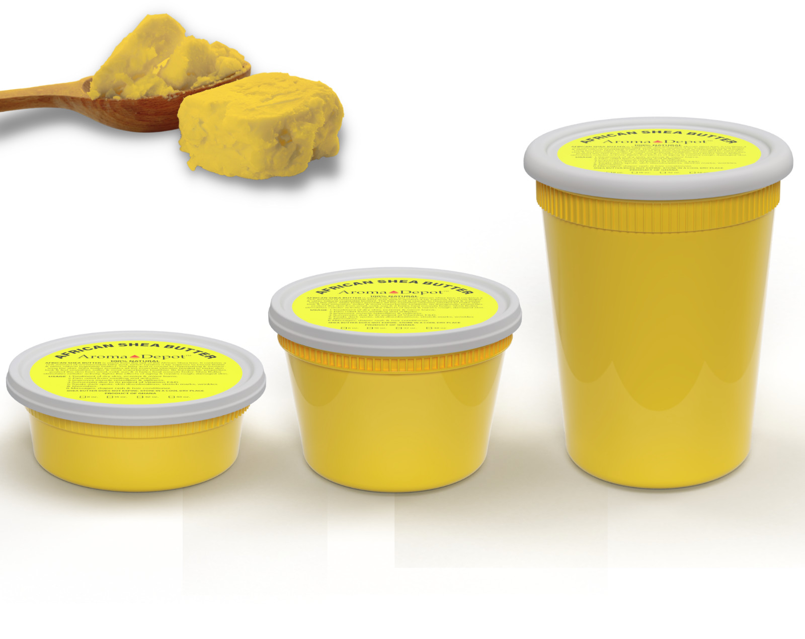 Raw African Shea Butter Yellow Wholesale 100% Pure Natural Organic Unrefined Lot