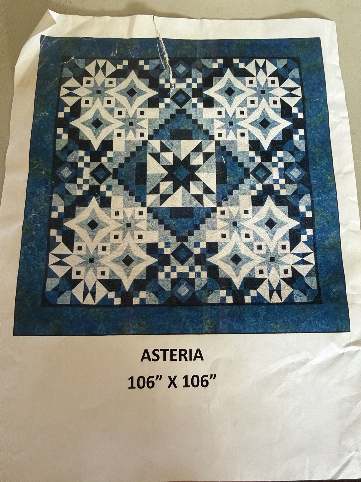 Northcott Asteria Pre-Cut Quilt Kit Fabric Pack 106″ x 106″ ASTERIA
