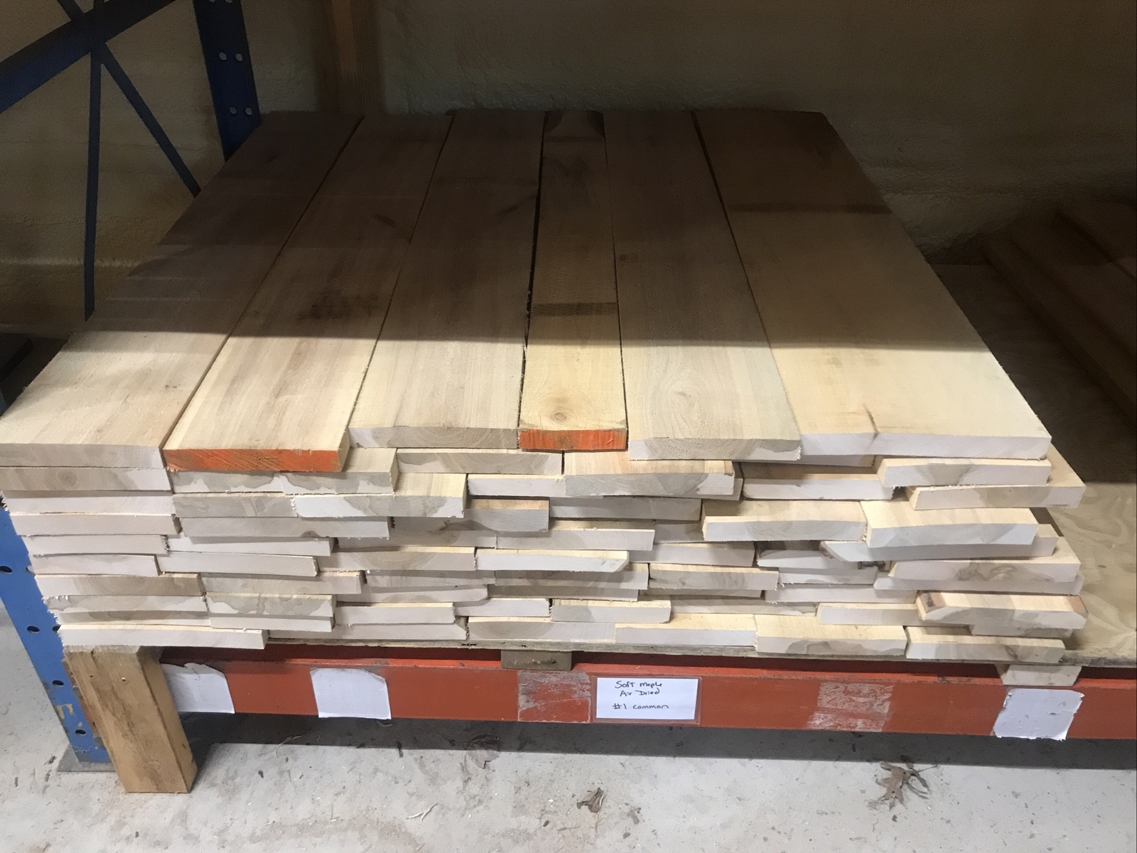 4/4 Soft Maple Lumber 10 Bdft. Air Dried 3 Years 12% Moisture 5” Min Wide