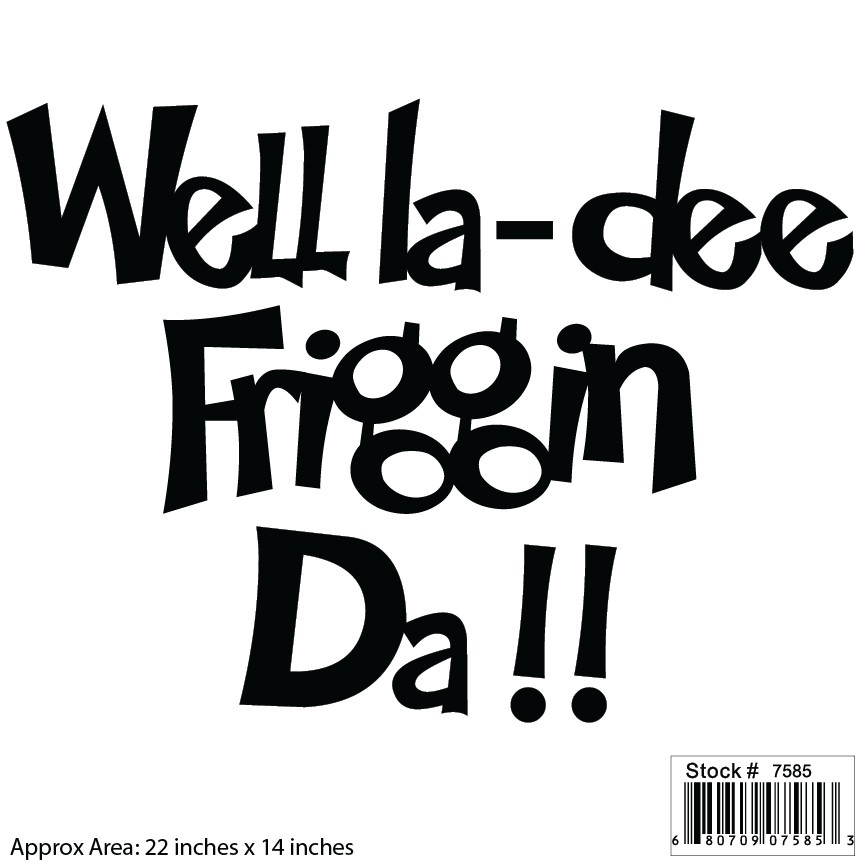 Well La Dee friggin Da….. Not vinyl – Mat Board – stick up with putty provided