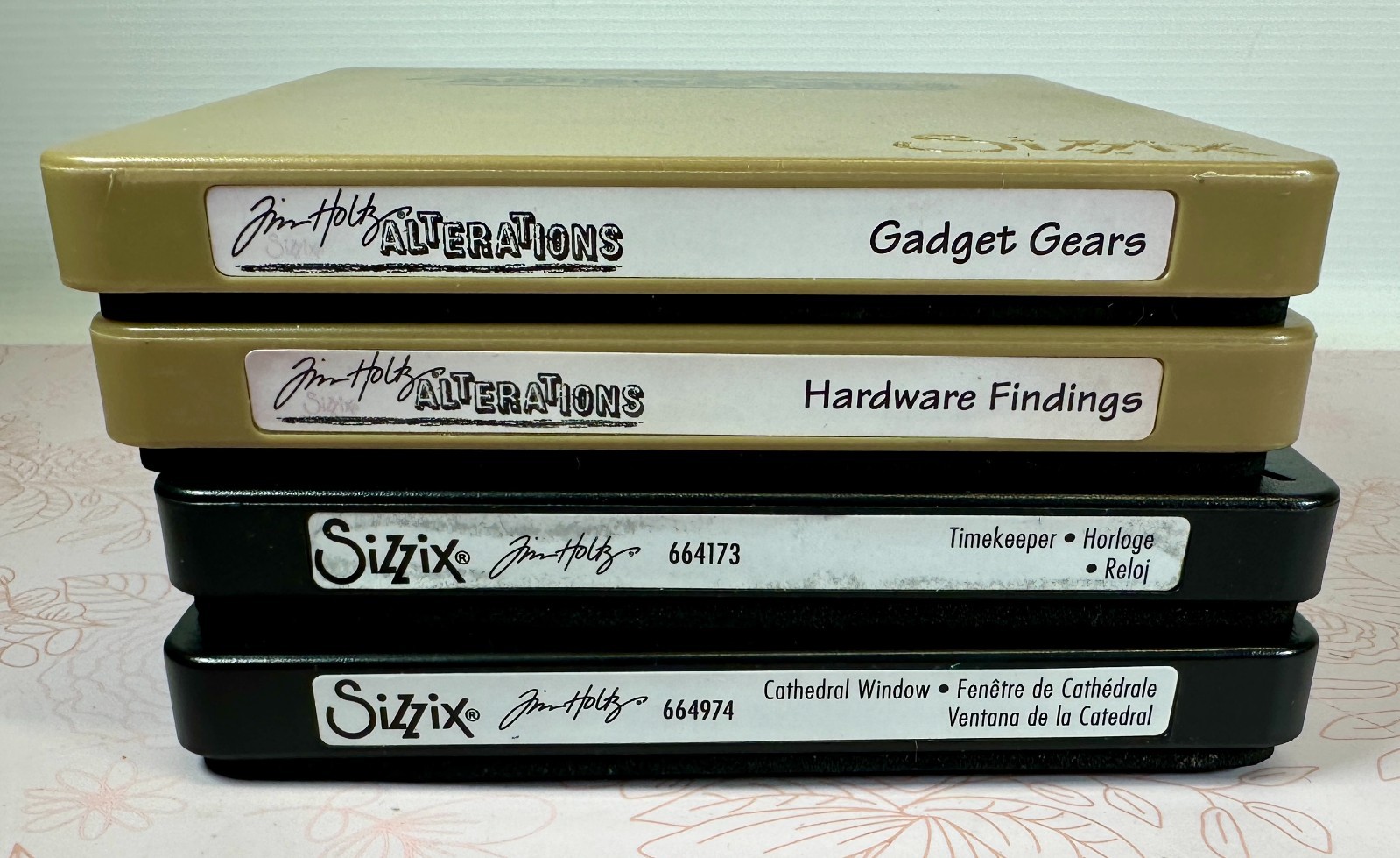 Lot 4 Sizzix Tim Holtz Alterations Bigz Dies GEARS Hardware CATHEDRAL Timekeeper