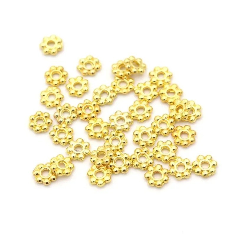 1000 Tibetan Gold Loose Spacer Bracelet Charms Necklace Beads DIY Jewelry Making