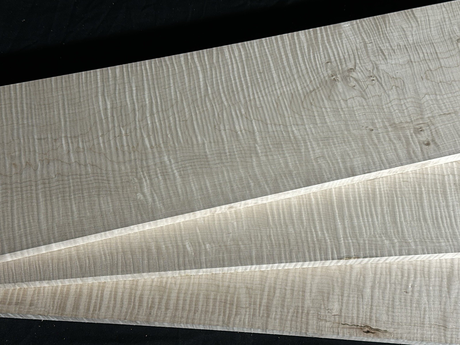 Curly Maple .80”x8”x30″ Tiger S4S Lumber Wood Matching SET 722 WIDE