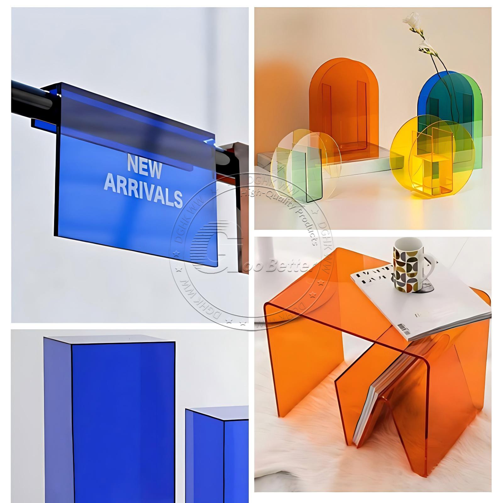 Plastic Sheets Panel Colour Clear Mirror Tinted & Frosted Thickness 2mm-5mm