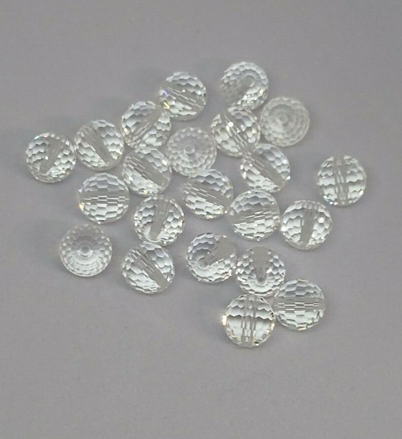 12pc Swarovski Crystal Clear Disco Ball Round 5003 Beads; 6mm, 7mm, 8mm, 9mm