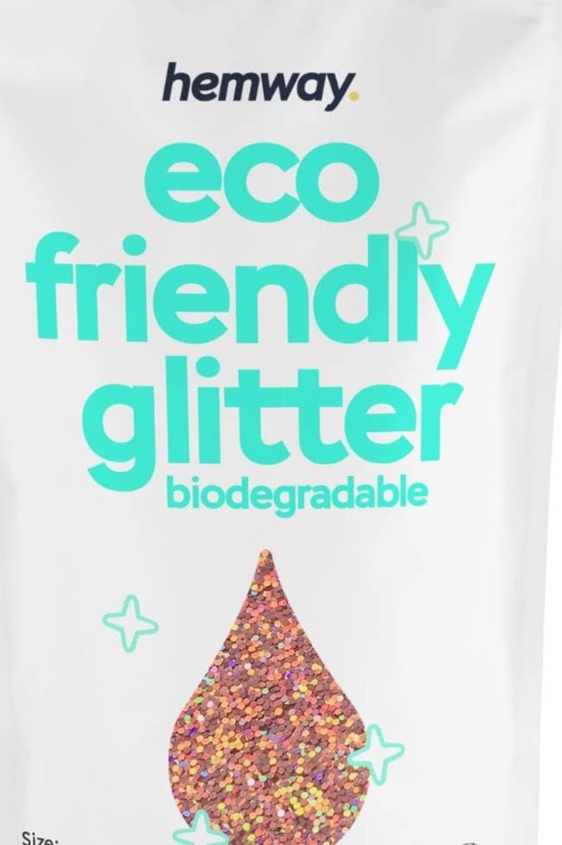 Hemway Eco Bio Friendly Glitter Rose Gold Holographic Cosmetic Safe 1/64″ NEW