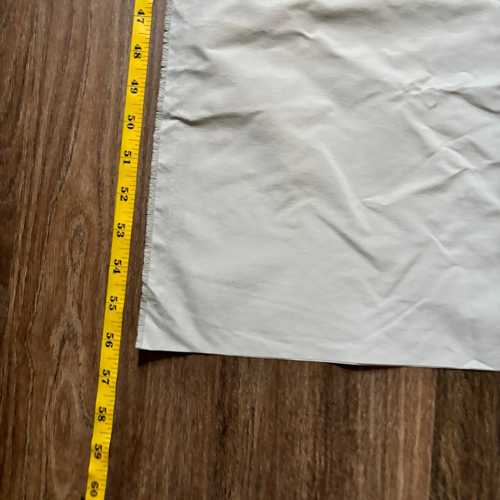 Gray Synthetic Fabric Remnant 56×60 Large Scrap Nylon Polyester Crafting