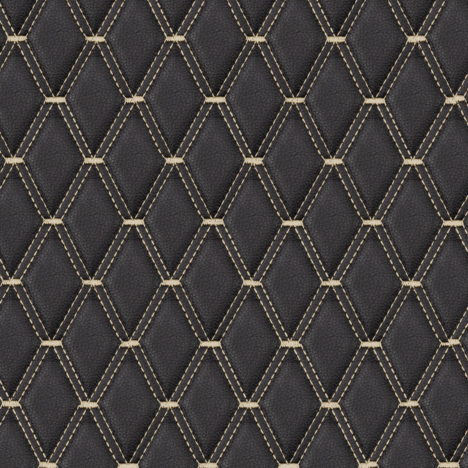 63″ Diamond Quilted PU Leather Fabric for Car Interior Seat Cover Upholstery