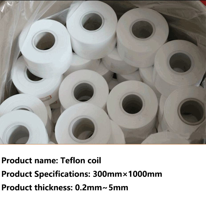 PTFE Sheet Flim Roll Thin Plate High Temperature Thick 0.2mm~5mm,300mm×1000mm