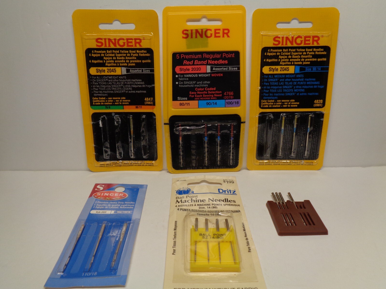Singer Sewing Machine Needles – 6 Packs / 20 Qty – Details In Description