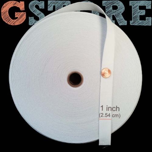 Knit Elastic Band 3/4”1″1 1/4”- 3″ inch Black/White Waistband Trim 5,12,50 y