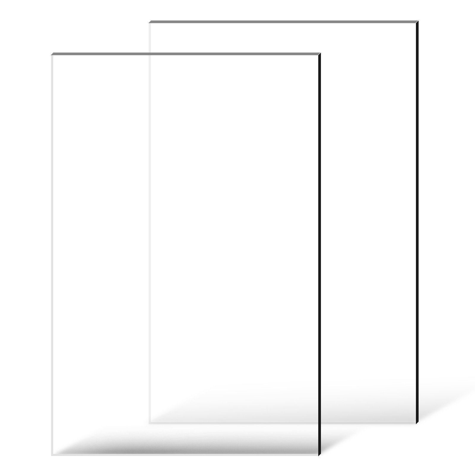 2-Pack Plexiglass Acrylic Sheets 24 x 36 Inch Plastic Sheets 1/4 Inch Thick