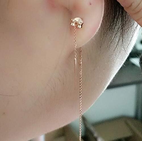 2 Pairs 14K Gold Earring Backs Replacement Ear Locking for Stud Earrings