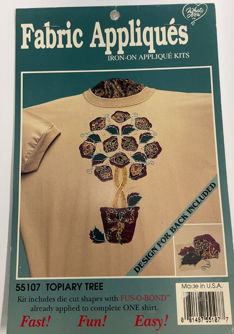WHAT’S NEW – FABRIC APPLIQUES IRON-ON KIT– MANY CHOICES
