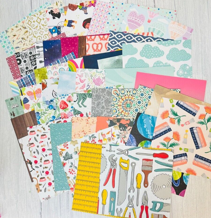 Lot 50 sheets 6×6 Stampin’ UP! Designer Papers – Retired