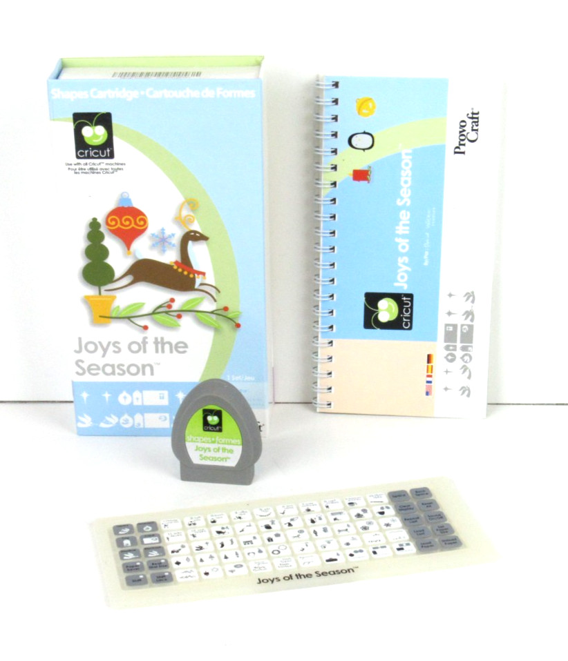 Cricut Joys of the Season Cartridge Provo Craft Unknown Link Status Used