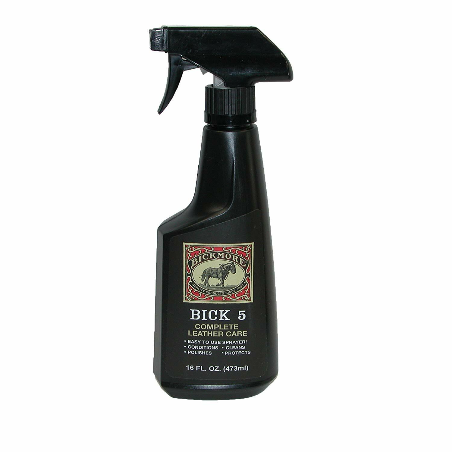 Bickmore “Bick 5” Complete Leather Care Spray Bottle – 16 Ounce