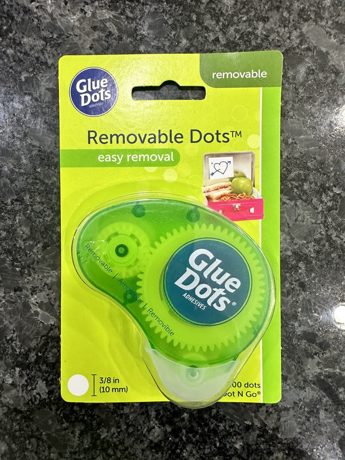 Glue Dots Removable Dots Dot N’ Go Dispenser Double-Sided 3/8″ 200 Dots