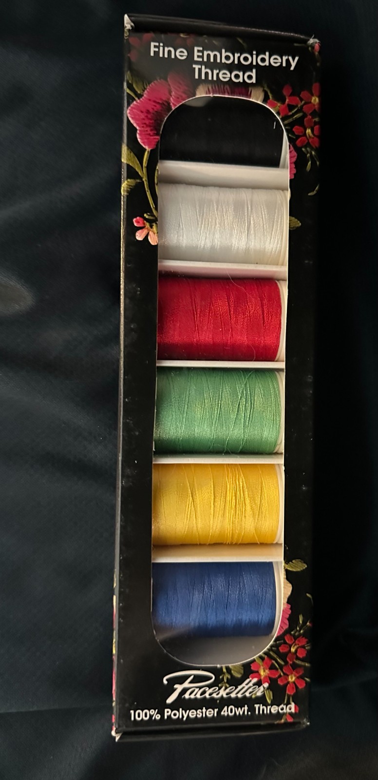 Pacesetter Fine Embroidery Thread – 40wt. – 100% Polyester 6-pack