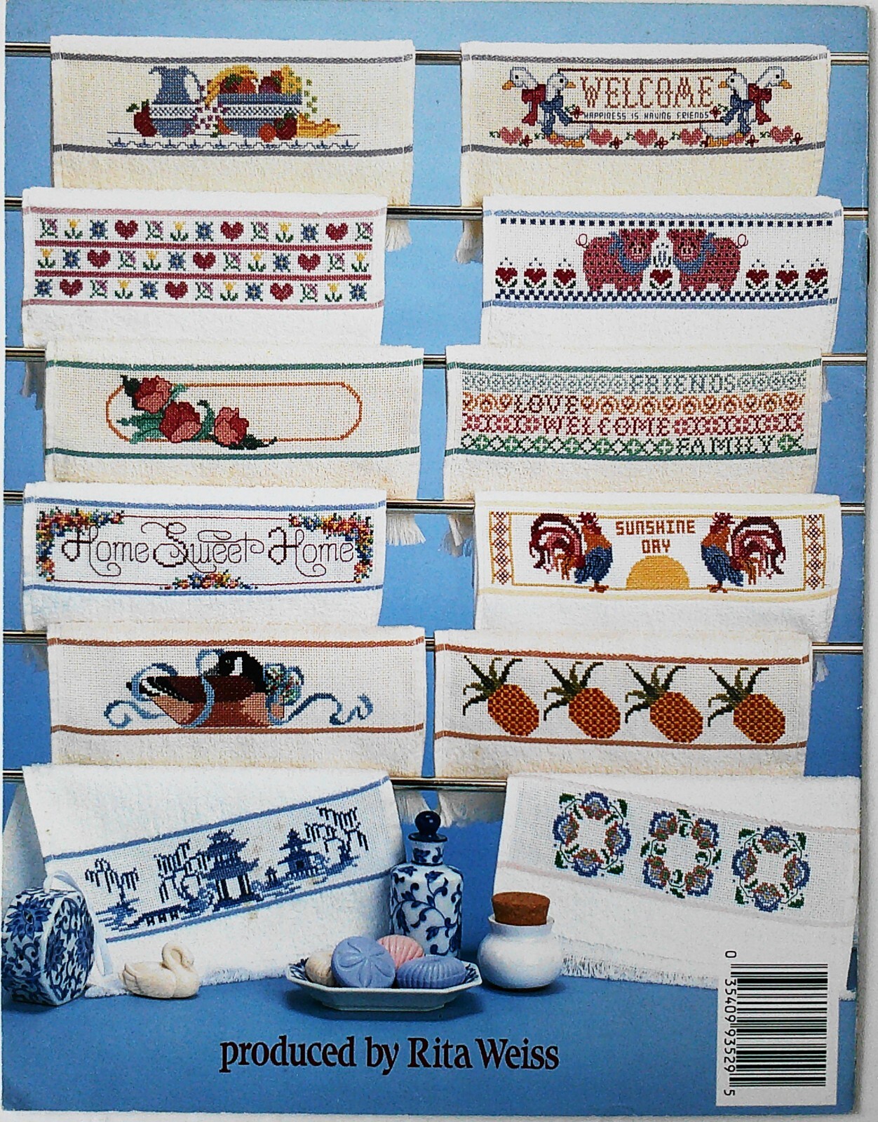 American School Of Needlework Borderline Towels Sam Hawkins Cross Stitch Charts