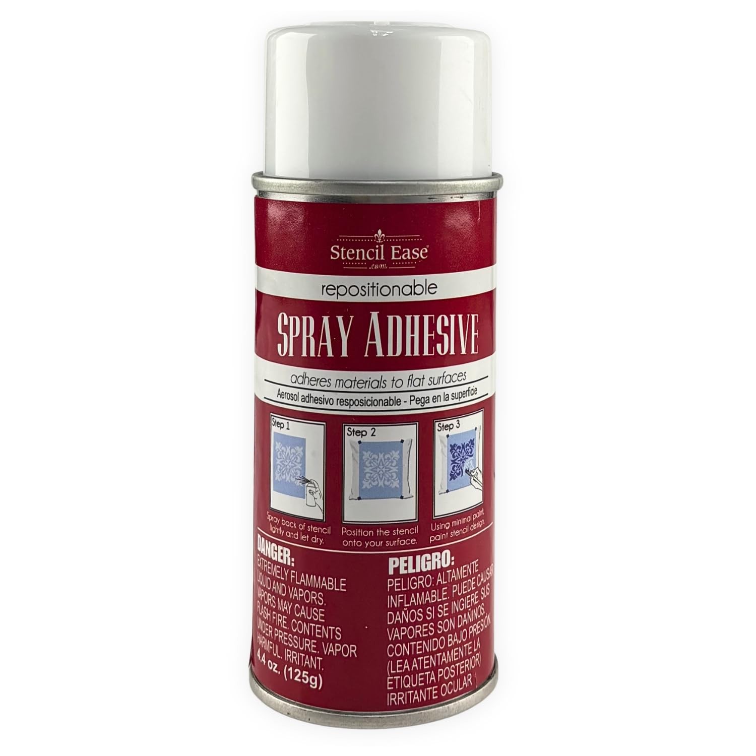 Stencil Adhesive Spray – Repositionable, Low-Tack Temporary Hold for Stencils…