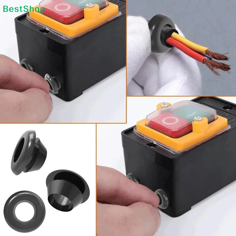 70PCS Rubber Grommet Kit Cable Wire Hole Grommets Automotive Electrical Set