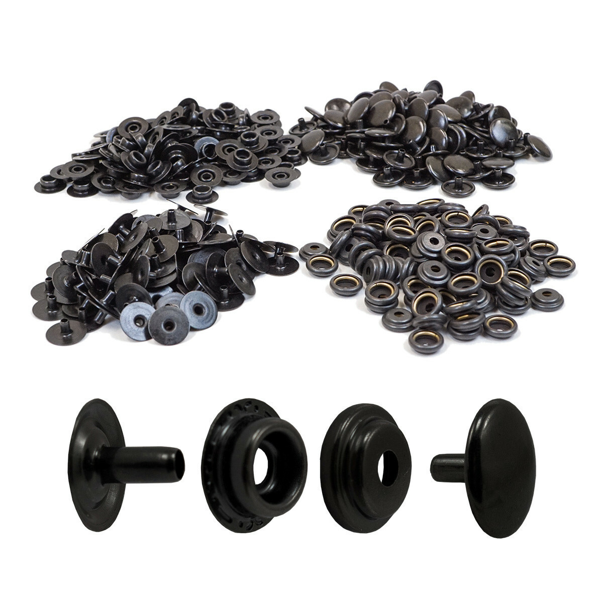 Line 20 Black Snaps Sold by SLC – Multiple Packs