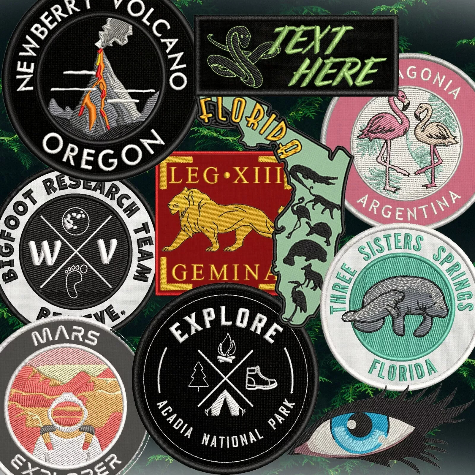 Custom embroidered patch, embroidered logo patch, personalized patch your design