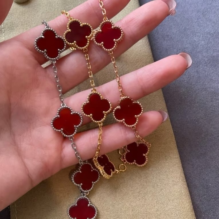bracelet 925 silver gold plated 15mm red carnelian