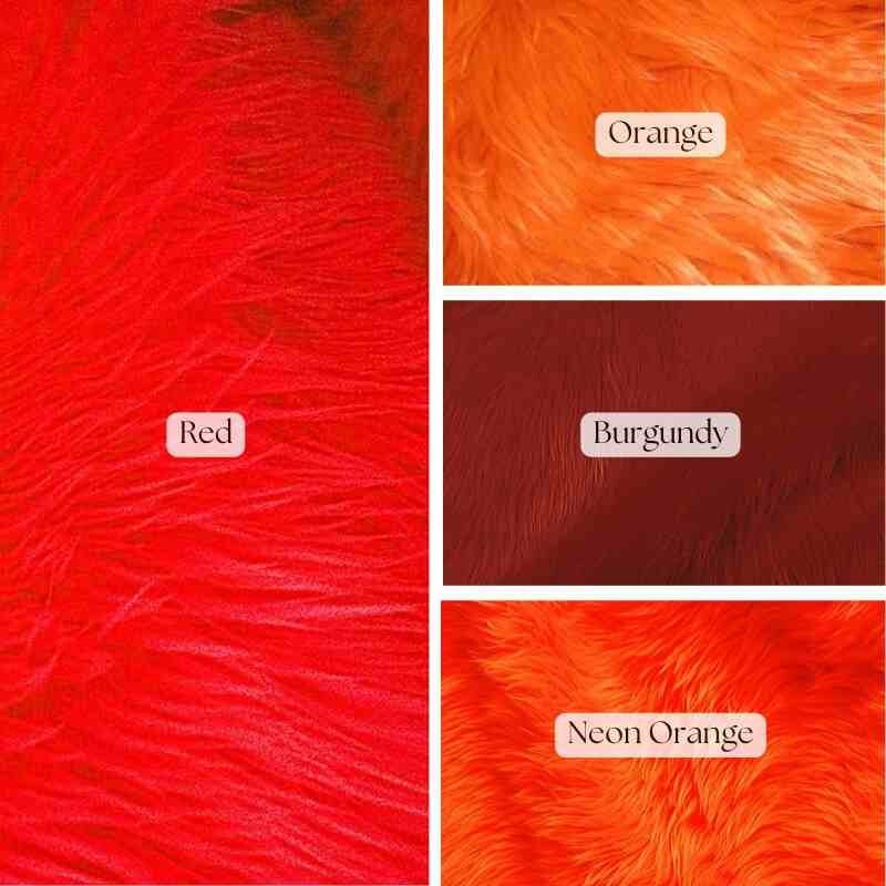 Fluffy Shaggy Faux Fur Fabric by Yard – 60″ Wide Soft Long Pile for Décor