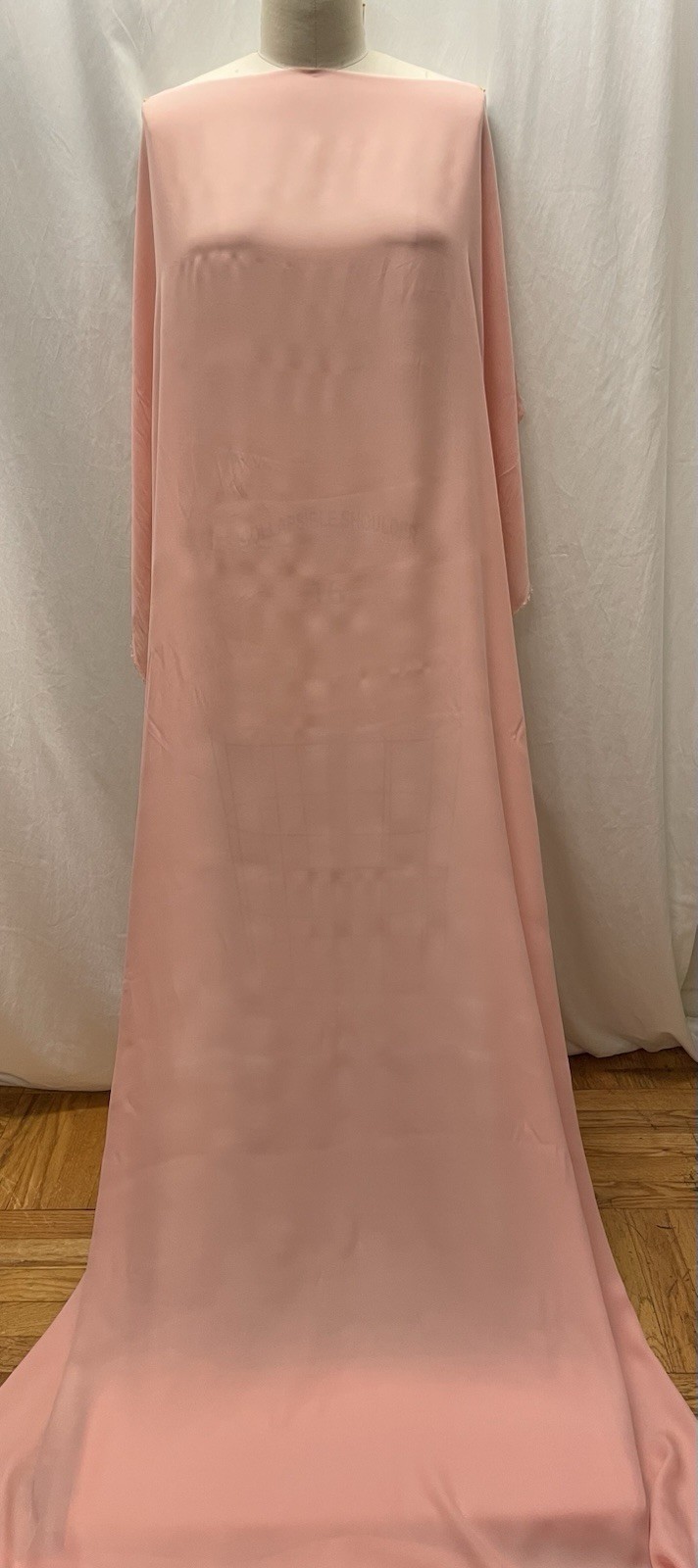 100% Silk French Georgette Dusty Rose Or Petal Pink Fabric by the Yard 44″ Wide