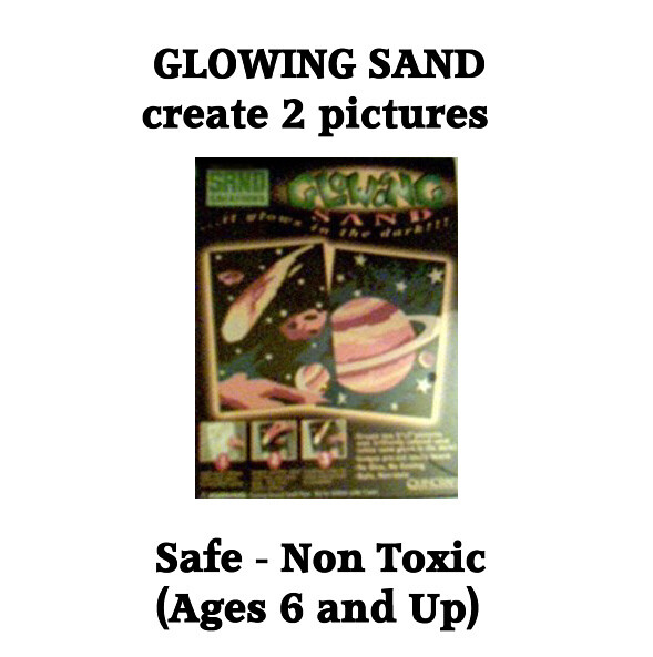 KIDS GLOWING SAND ACTIVITY SET – SAFE – NON TOXIC – 6 YEARS & UP