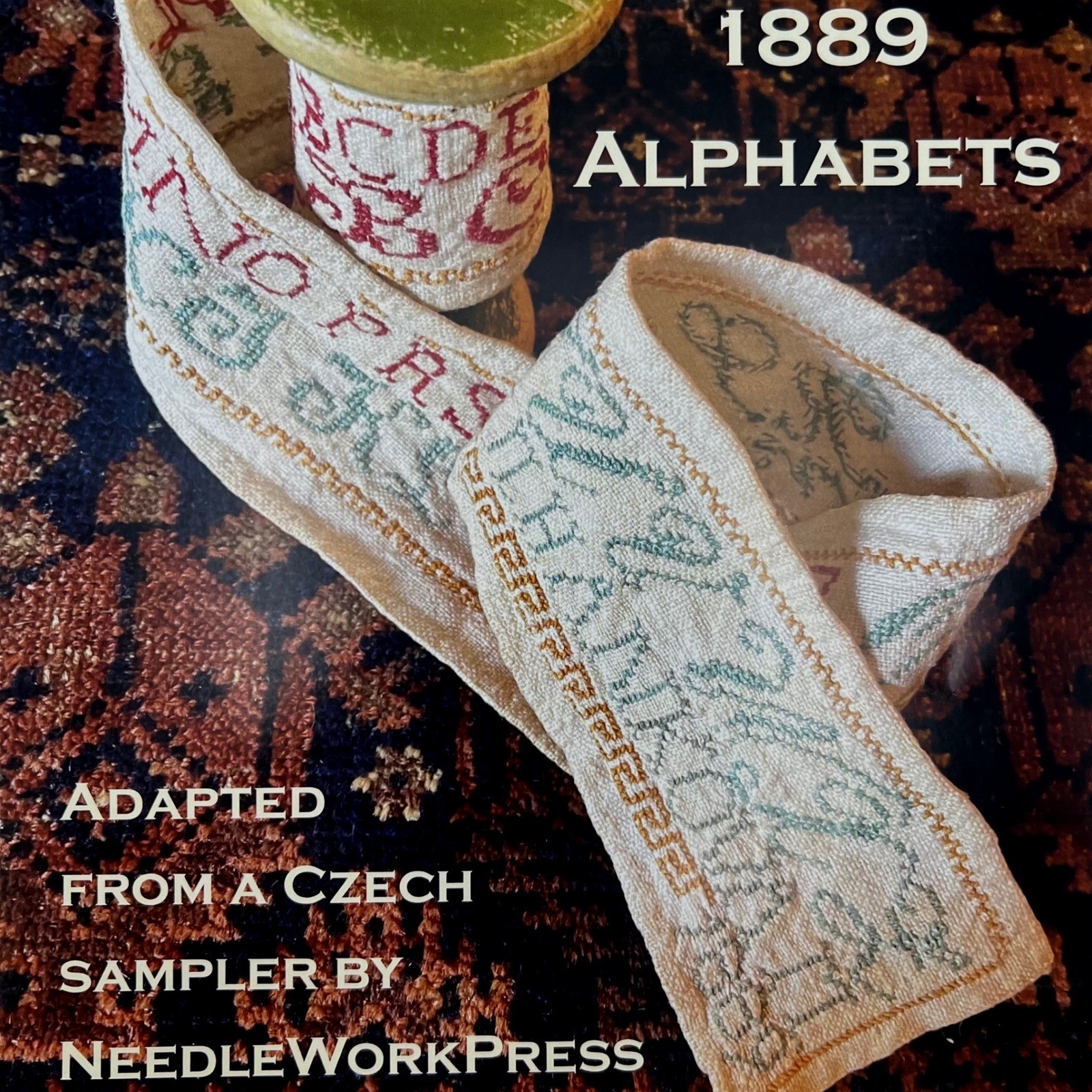 NeedleWorkPress 1889 Alphabets Cross Stitch Pattern Czech Sampler Reproduction