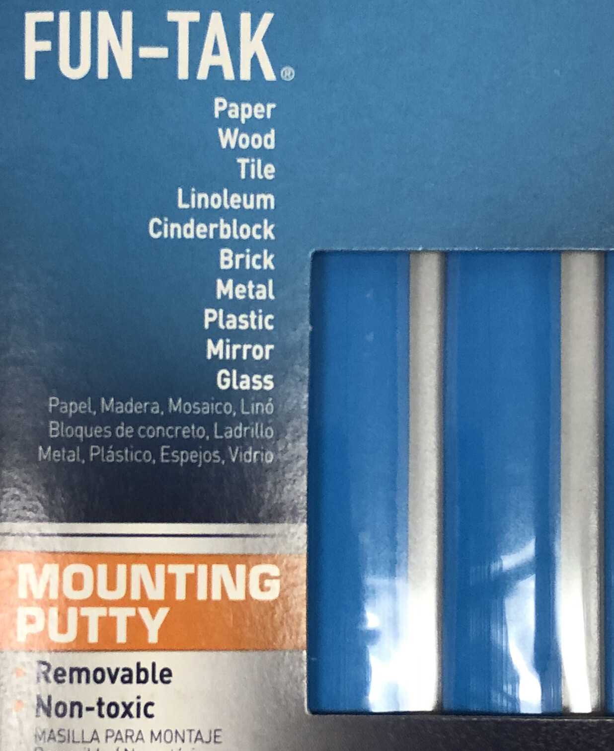 2 Packs of Loctite Fun-Tak Mounting Putty New 2oz Each Removable Non-Toxic