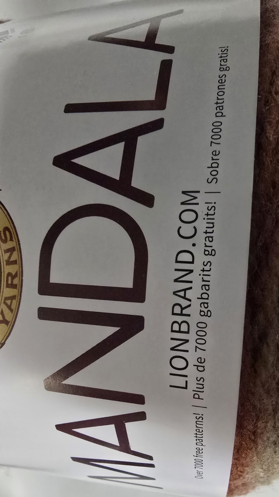 LION BRAND YARNS MANDALA 5.3 OZ COLOR CENTAUR