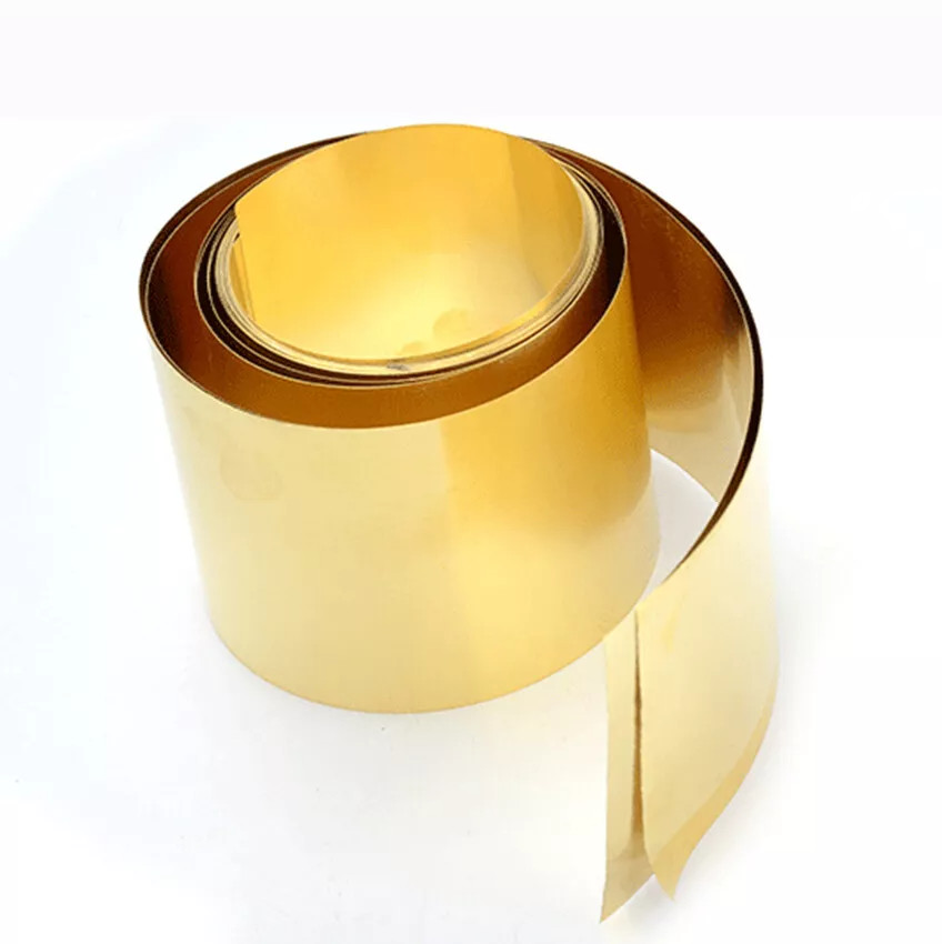 0.01mm-1mm Thickness Thin Brass Sheet Roll Metal Foil Pure Flexible Brass Strip