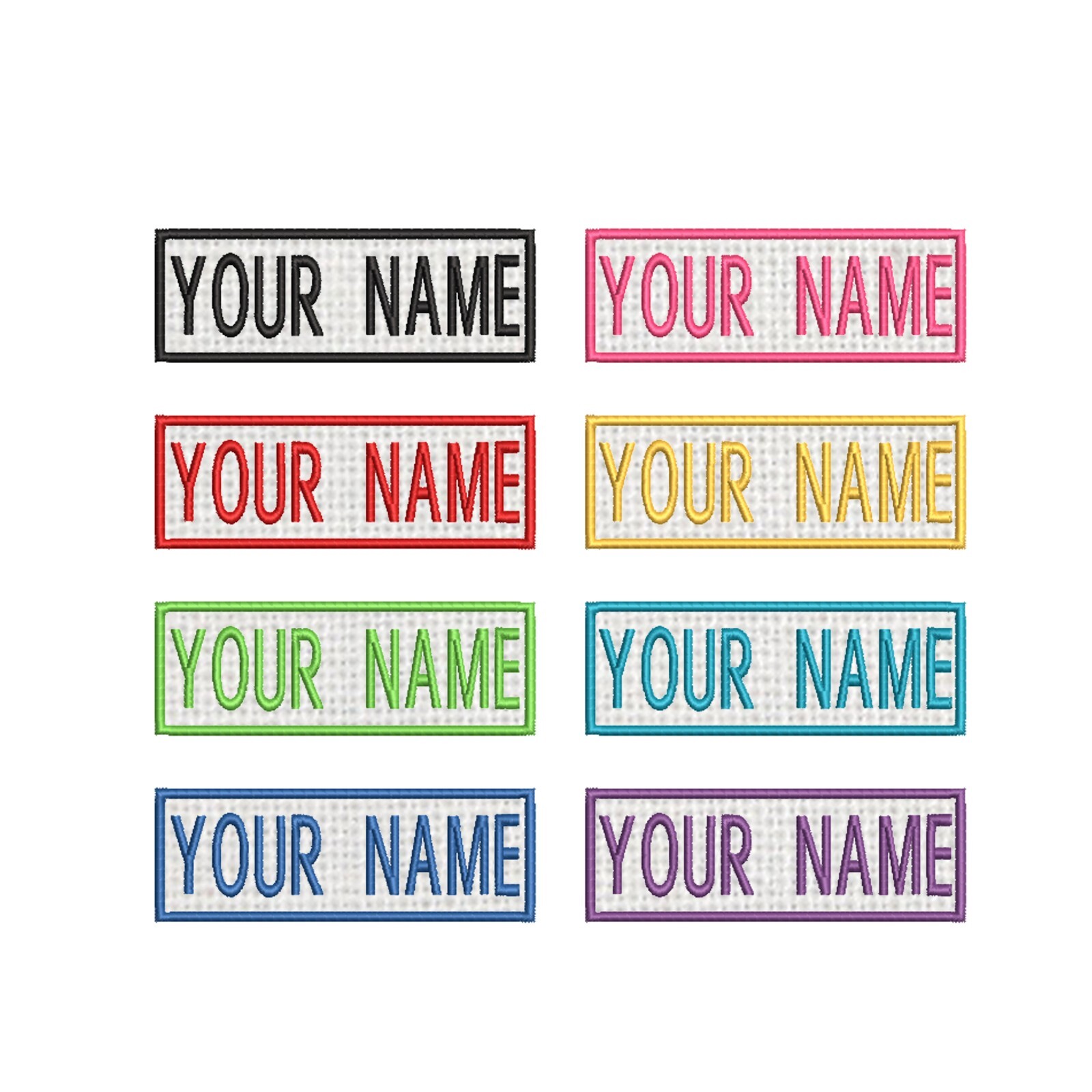 Custom Embroidered Name Tag Sew on Patch Motorcycle Biker Uniform Costume Vests