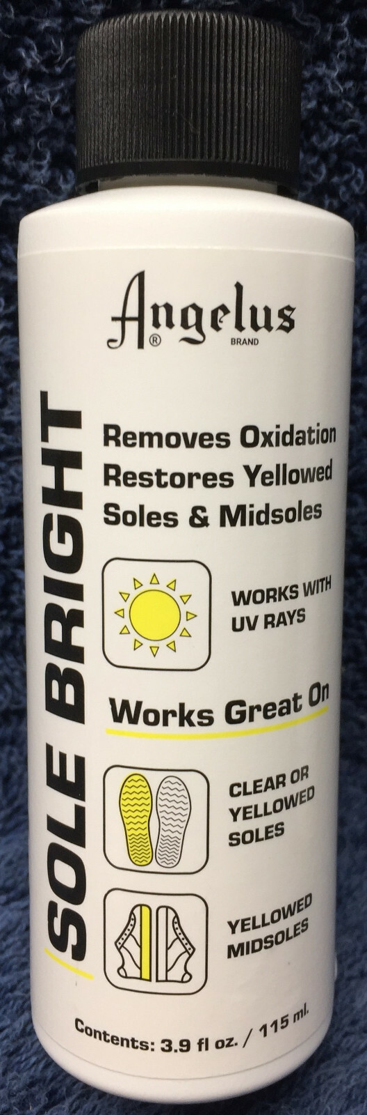 Angelus Sole Bright 3.9oz Sole Restorer, Cleans & Removes – Oxidation Yellowing
