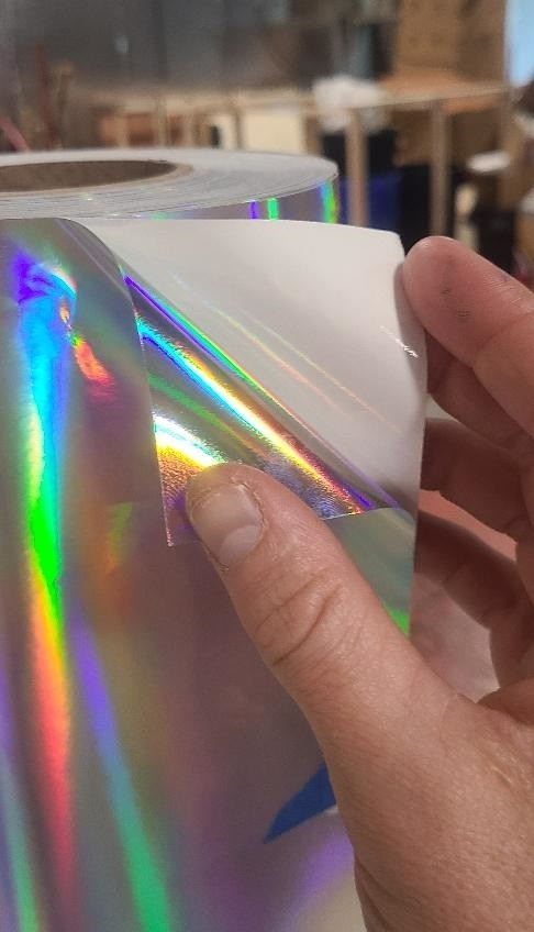 Rainbow Holographic Self-Adhesive Decal Sticker Vinyl 15″ inch by 50′ feet