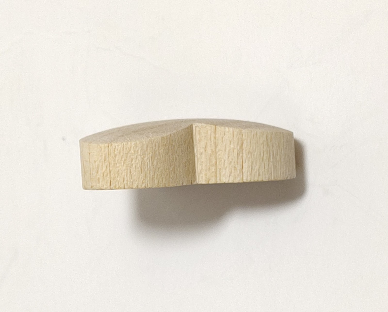 50 Unfinished Wood Convex Hearts W/ Flat Back 7/8″ Tall Thickness Varies ~1/4″
