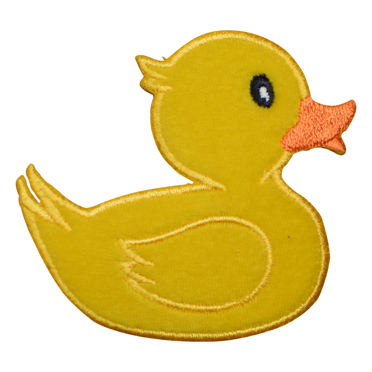 Yellow Rubber Ducky Applique Patch – Duckie Duck Facing Right Badge 3″ (Iron on)