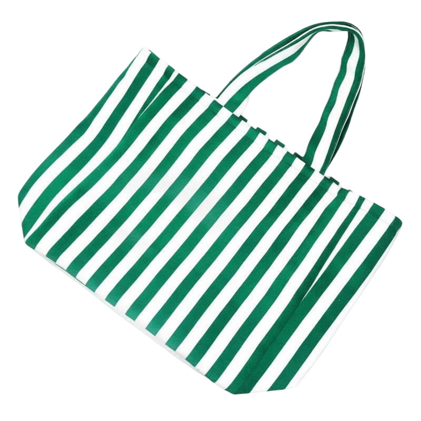 Striped Terry Cloth Tote Soft and Comfortable Large Capacity Beach Bag