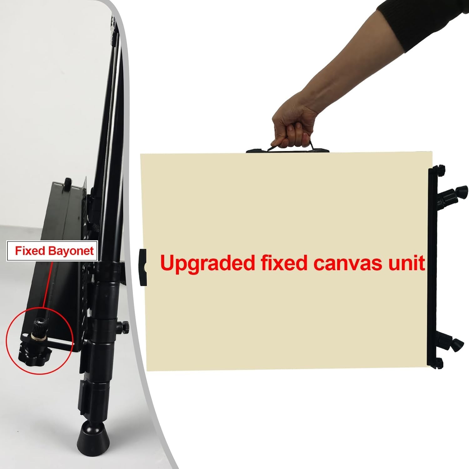 HeavyDuty Folding Metal Art Easel 66 Inch Adjustable for Painting Display