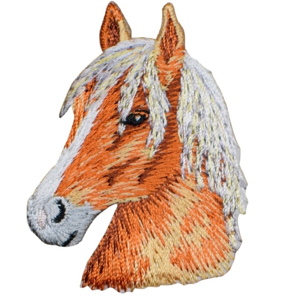 Horse Applique Patch – Equestrian, Western Badge 2.25″ (Iron on)