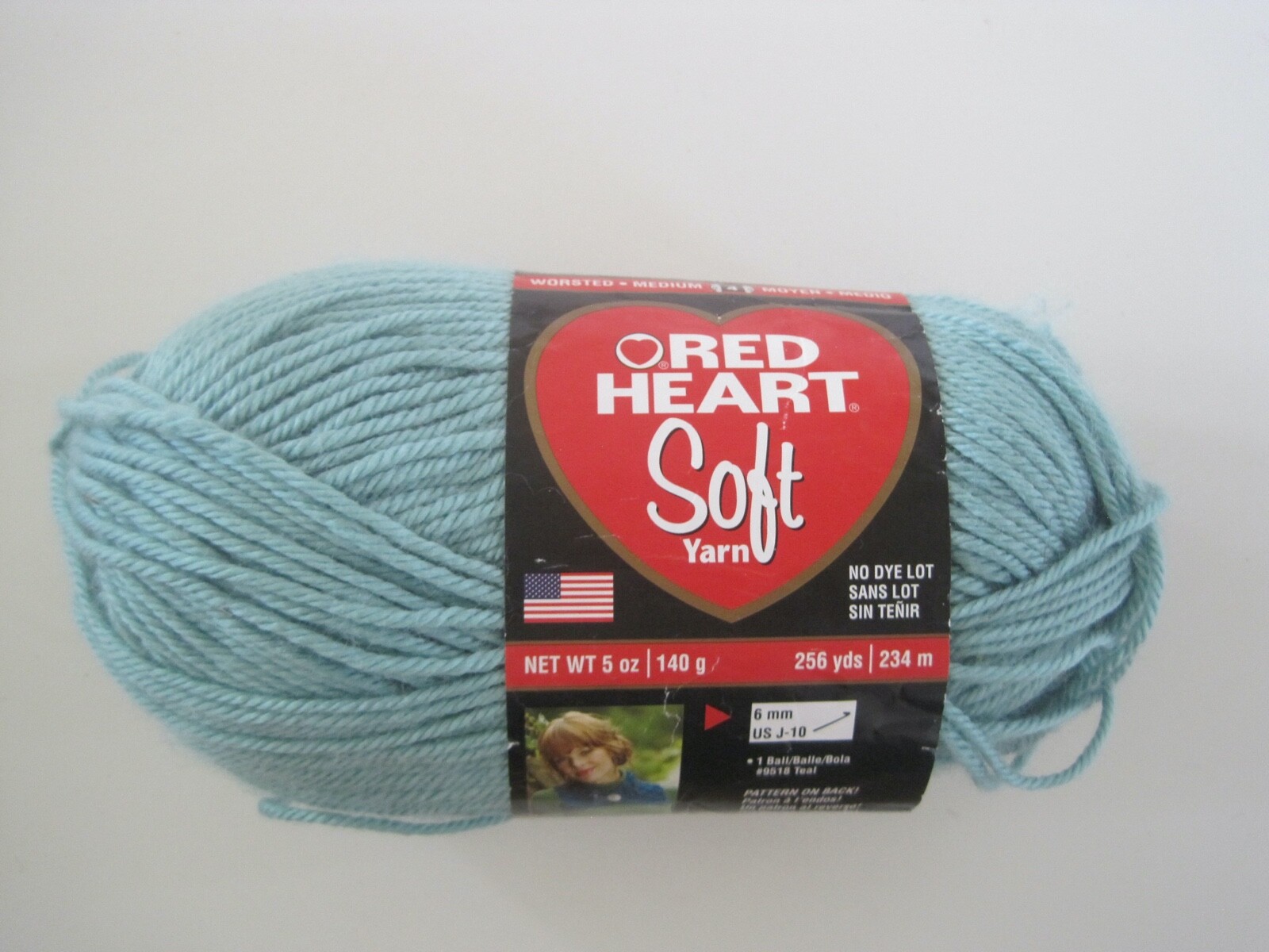 Red Heart Yarn Soft Seafoam New
