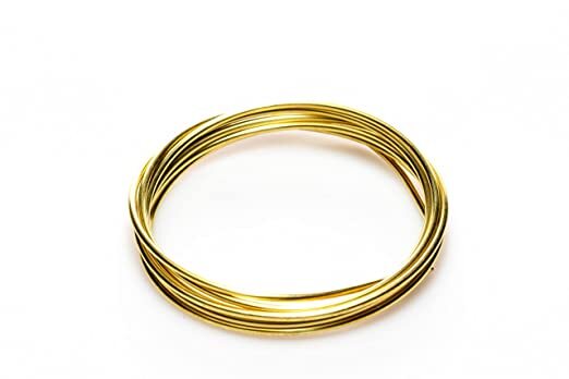 Yellow Brass Dead Soft Round 12 14 16 18 20 22 Gauge by CRAFT WIRE