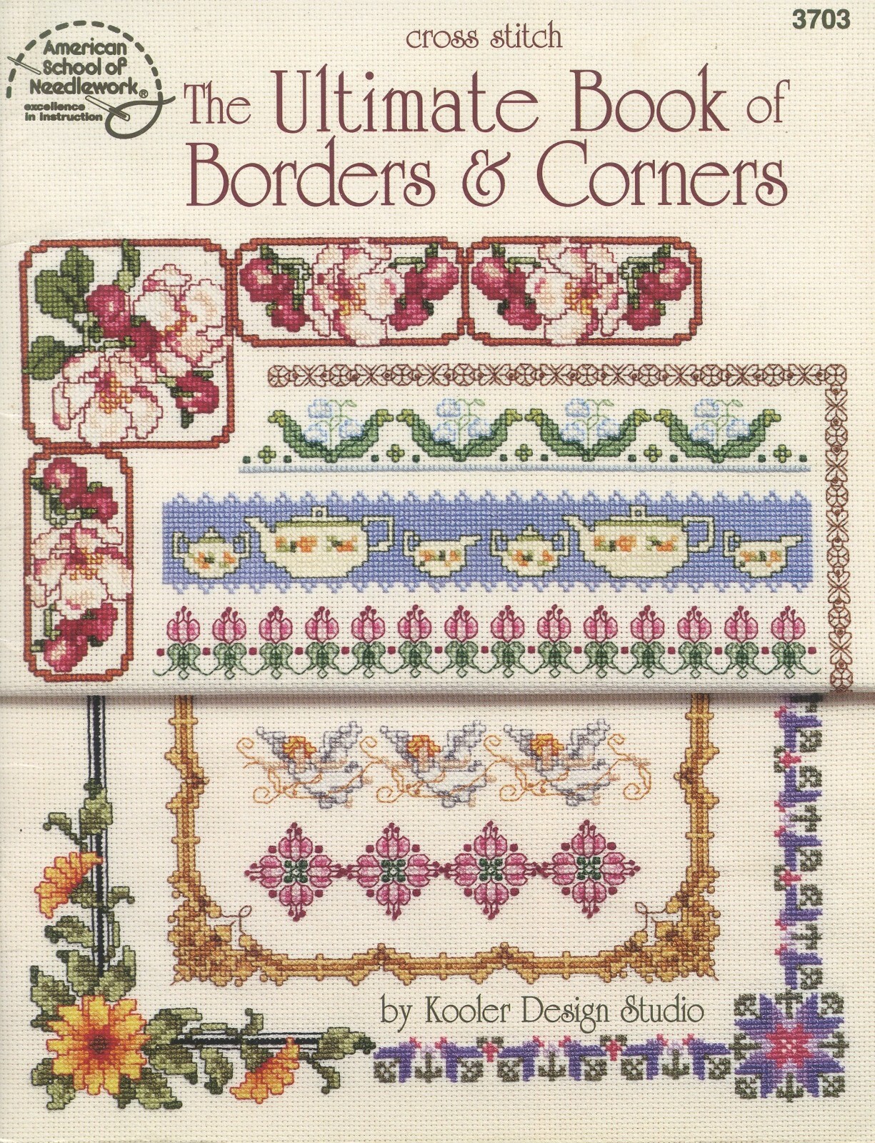 American School of Needlework Cross StitchBorders & Corners Pattern Booklet