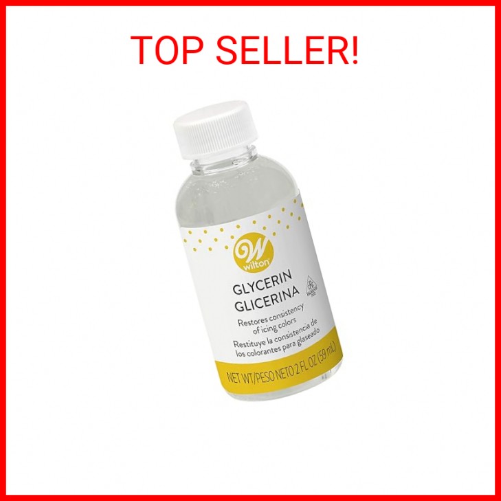 Wilton Food-Grade Vegetable Glycerin, Restores Dried Icing Colors & Softens Fond
