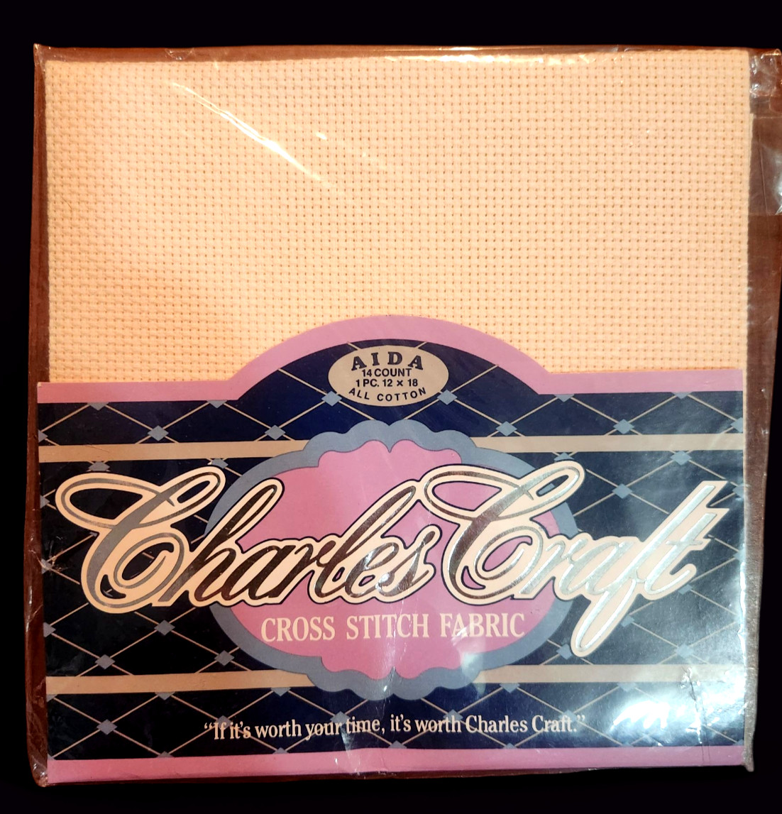 Cross Stitch 14 Count Aida Cotton Cloth Assorted Makers & Colors 12×18″ NIP