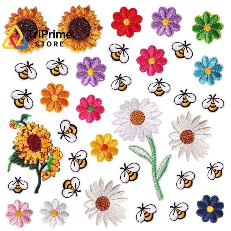 RETON 72 Pcs Embroidered Iron On Patches for Small to Medium, Multi-color